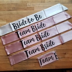 Team Bride Sashes (Set of 5)